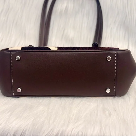 NWT Coach Asher Shoulder Bag With Cow Print CCC85 Cow Printed Haircalf Cow Multi - Picture 6 of 11